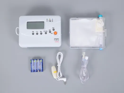 Pompă electronică controlată de unică folosință pentru analgezie